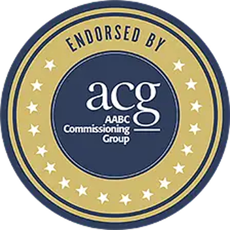 Endorsed by AABC Commissioning Group badge